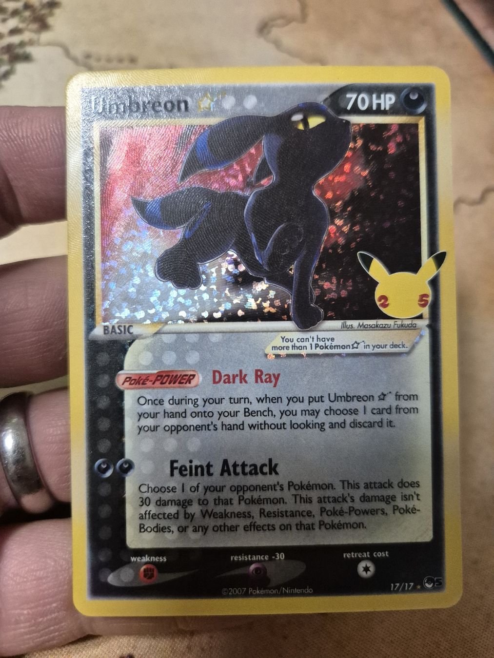 Pokémon Carte collezionabili: Umbreon Celebrations Goldstar Eng. – Nuovo (secondo la descrizione) da Güttingen venduto da trophy117