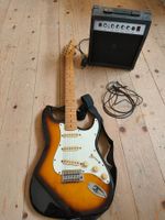 Guitare électrique Samick avec amplificateur et jack