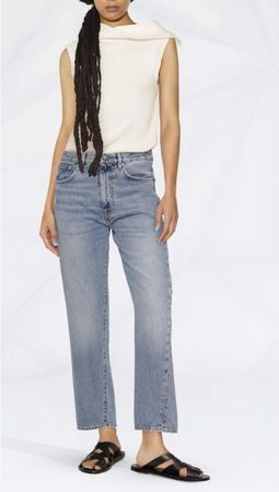 Toteme twisted-seam straight jeans size 26/30