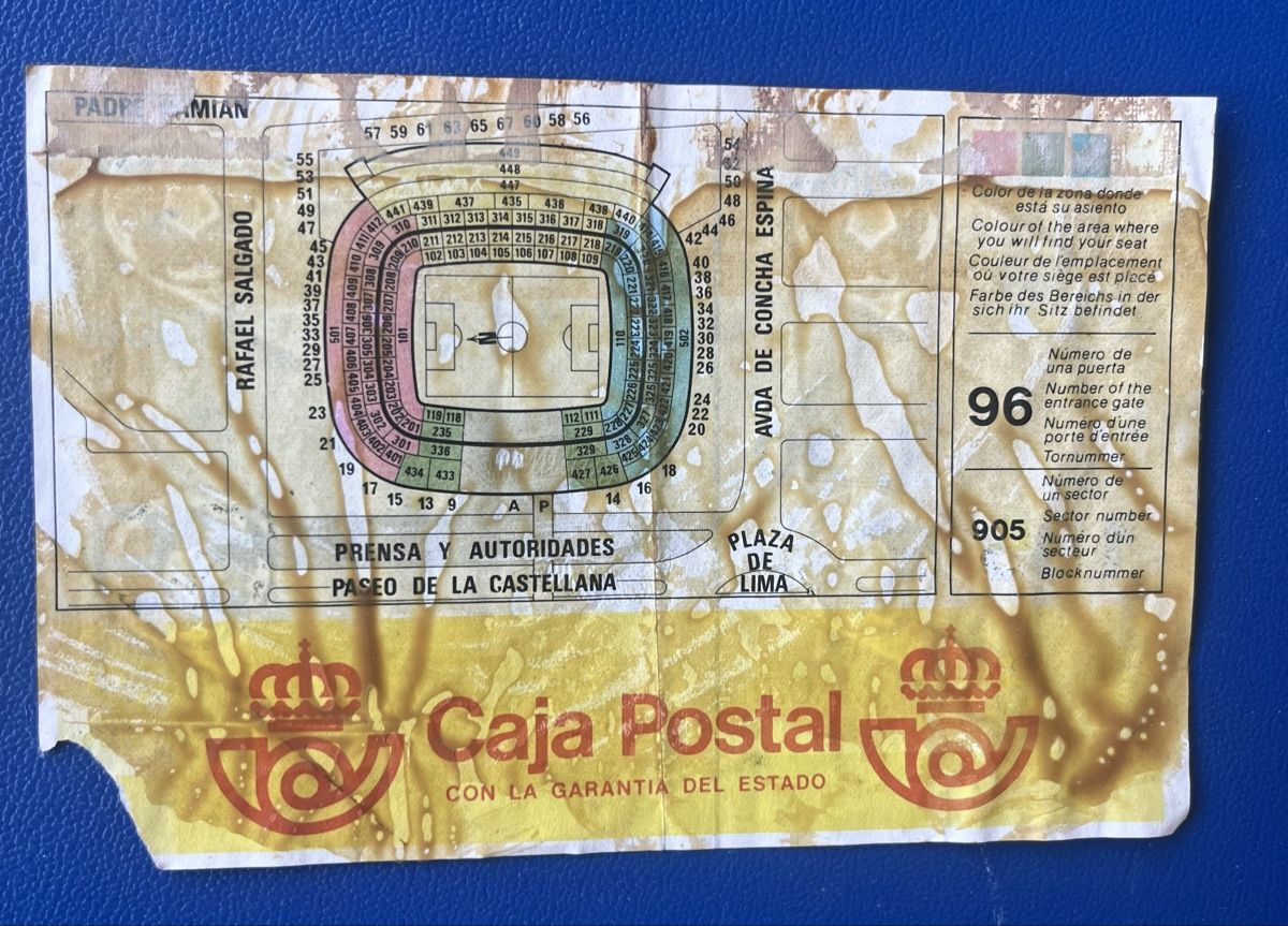 Biglietti: FUSSBALL WM 1982 FINAL TICKET – Usato da Münchenstein venduto da tschepo64 1