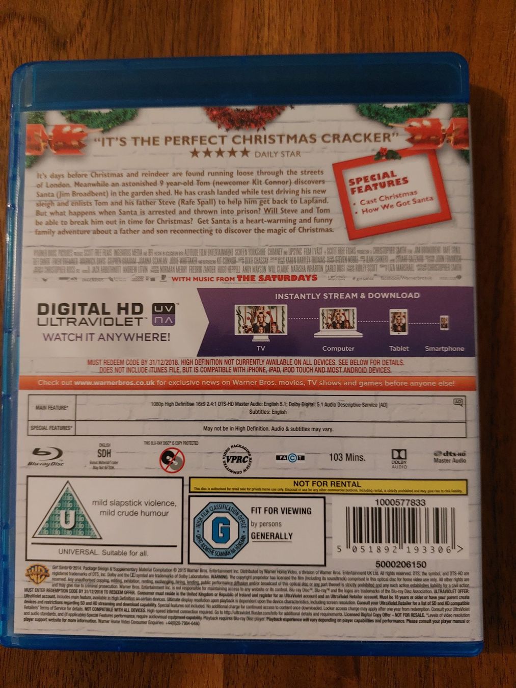 Tutti i DVDs: Blu Ray - Get Santa / Rettet Weihnachten – Usato da Rheinfelden venduto da FilmAuktion 1