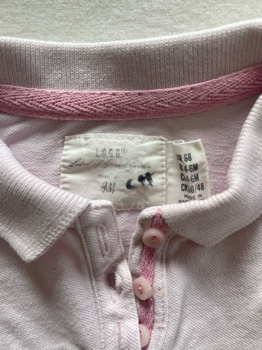 H&M Camicie, Top & T-shirt: Poloshirt, Gr. 68, Rosa, H&M – Usato da Hirzel venduto da carta9 1