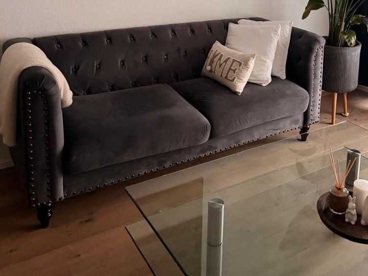 Divani: Sofaset 3er + 2er Sofa, Dunkelgrau – Usato da Richterswil venduto da ninat_c 1