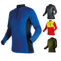 Pfanner ZippNeck Shirt langarm Gr.XS blau
