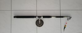 Angelrute - FISHERMAN Composite Graphite 01 24-330 mit Rolle