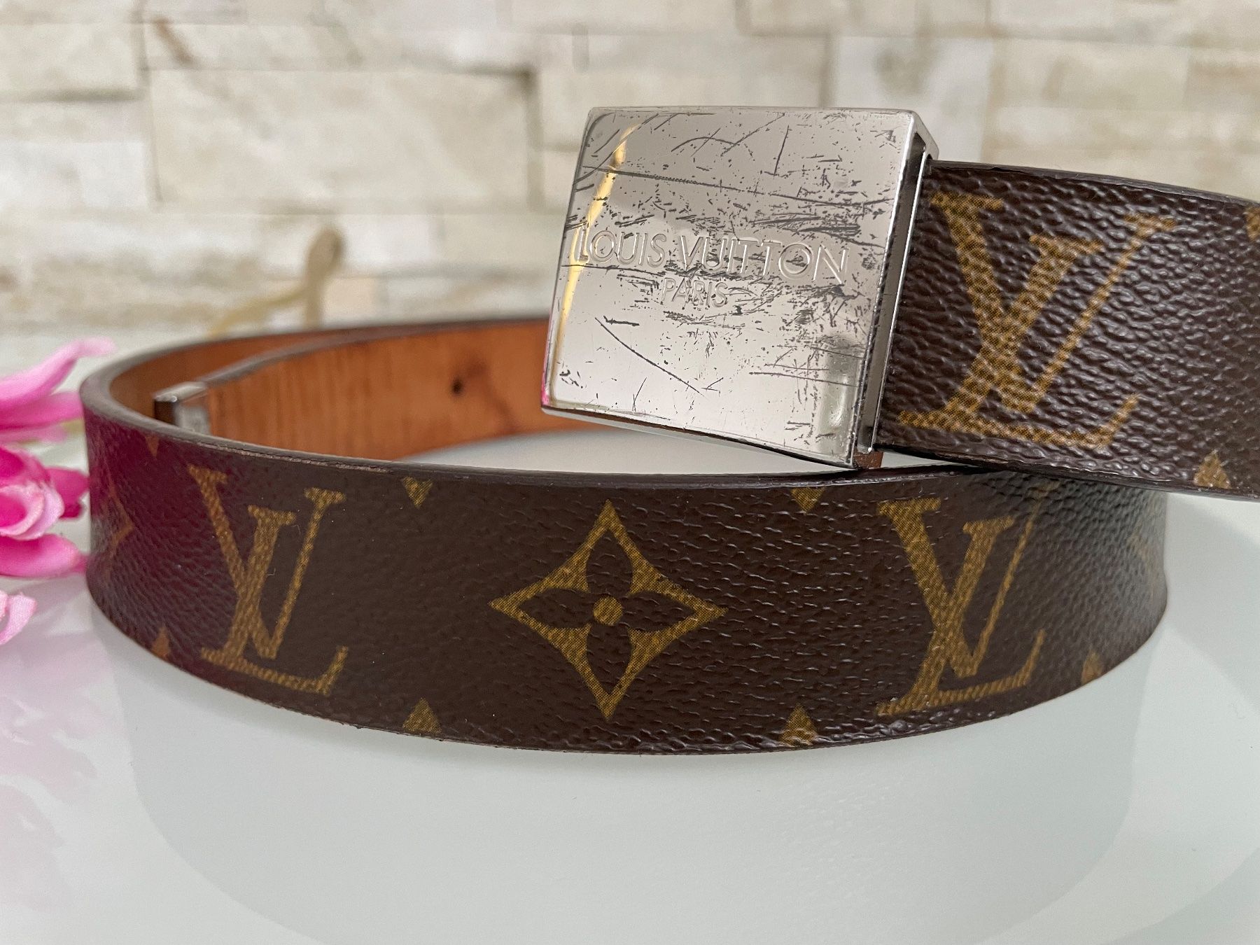 Louis Vuitton Cinture: Louis Vuitton Gürtel Canvas - Nr. 371 – Usato da Hittnau venduto da LuxAndMore 1