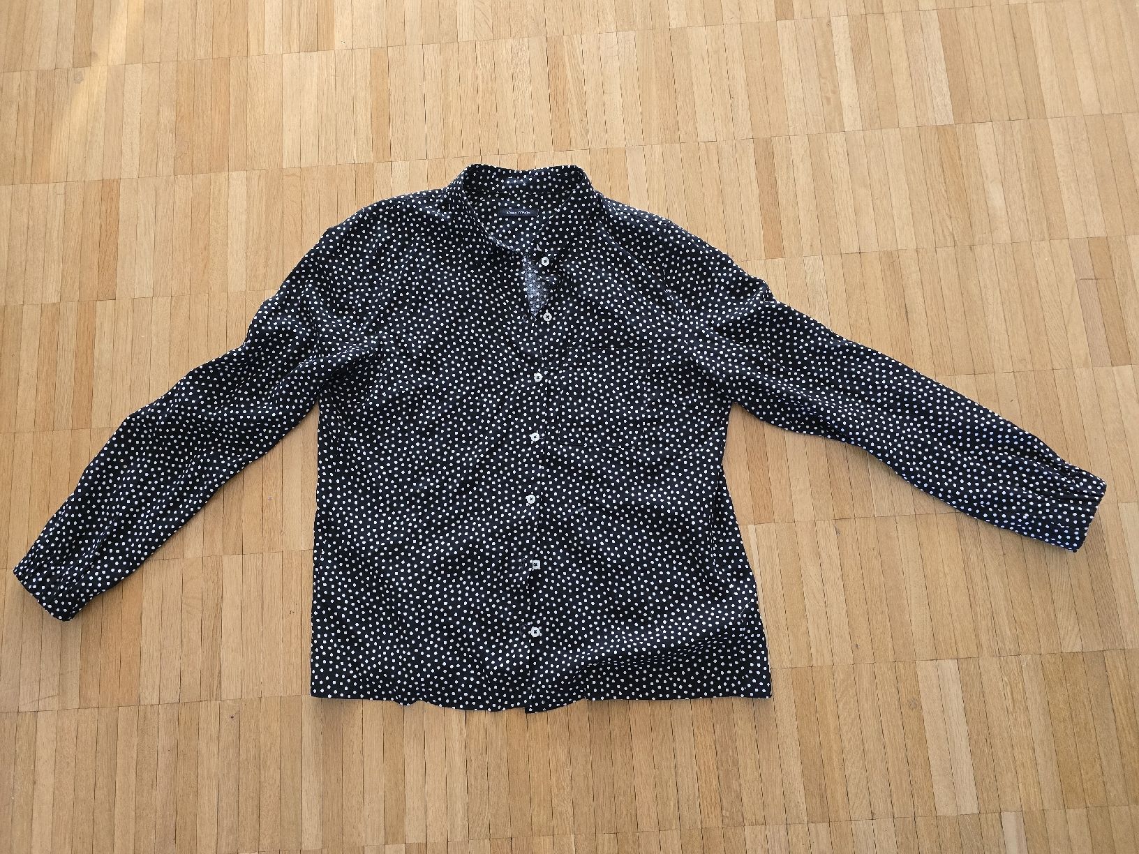 Marc O'Polo Blusen: Marc O'Polo Bluse, schwarz mit Punkten – Gebraucht aus Laufenburg von may_r2st