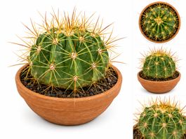 🌵 Großer Zierkaktus im Terrakottatopf – Gesunde Sammlerpfla