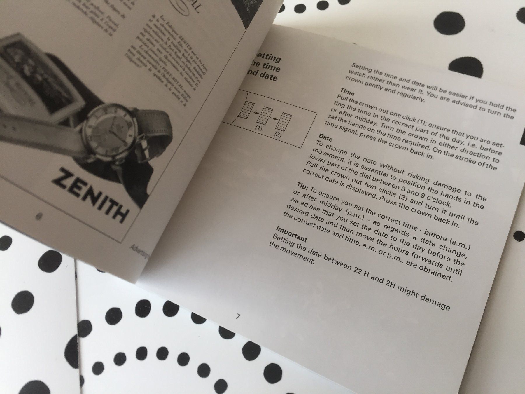 Zenith Documenti: ZENITH ORIGINAL - OPERATING INSTRUCTIONS PORT ROYAL - NEW !! – Nuovo (secondo la descrizione) da Epalinges venduto da dream-watch 4