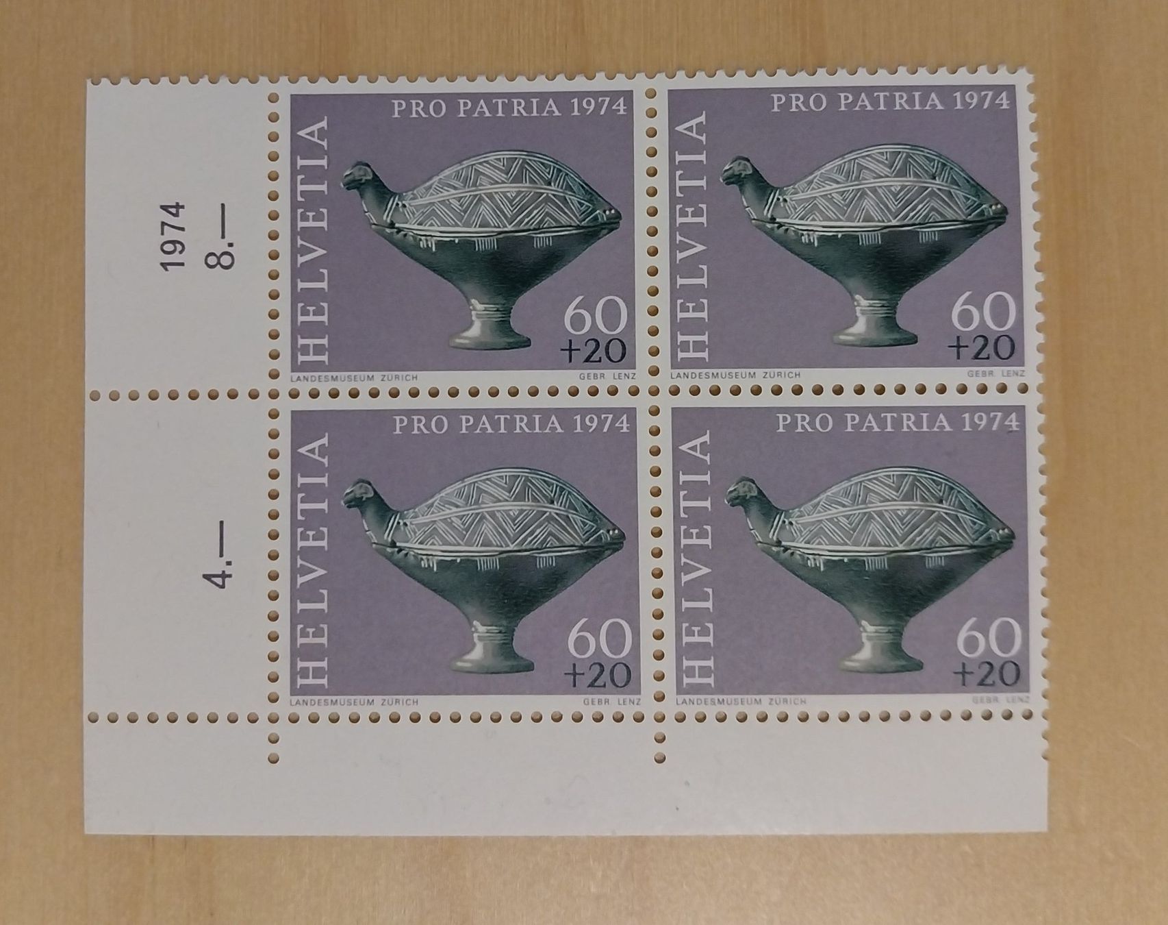 Alle Briefmarken: ProPatria - bloc de 4 1974 NON OBLITERE – Neu (gemäss Beschreibung) aus Bussigny von jaqual