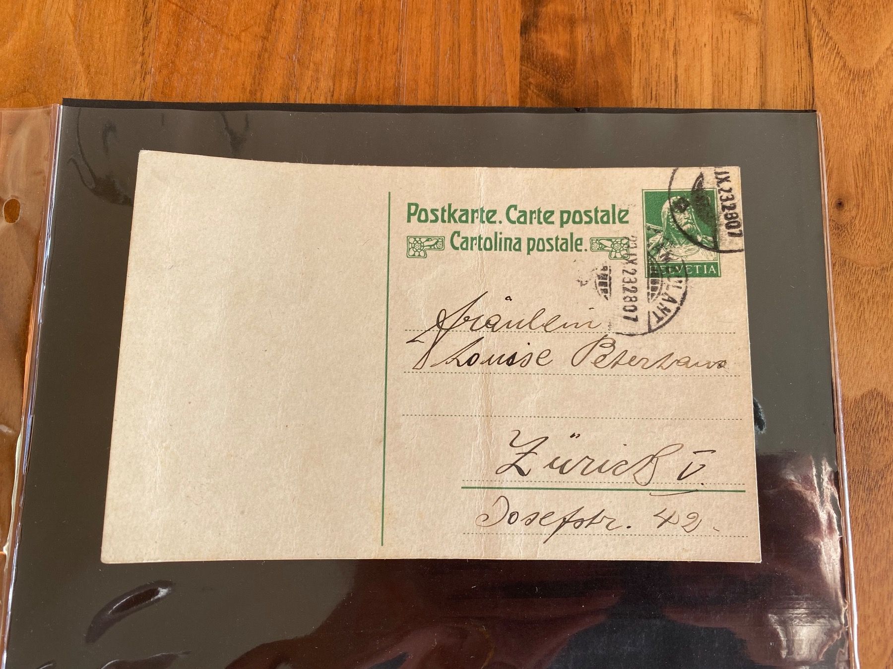 Ansichtskarten: Alte Postkarte 1923 – Gebraucht aus Balsthal von Uroby 1