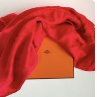 Hermès Schal Seide rot