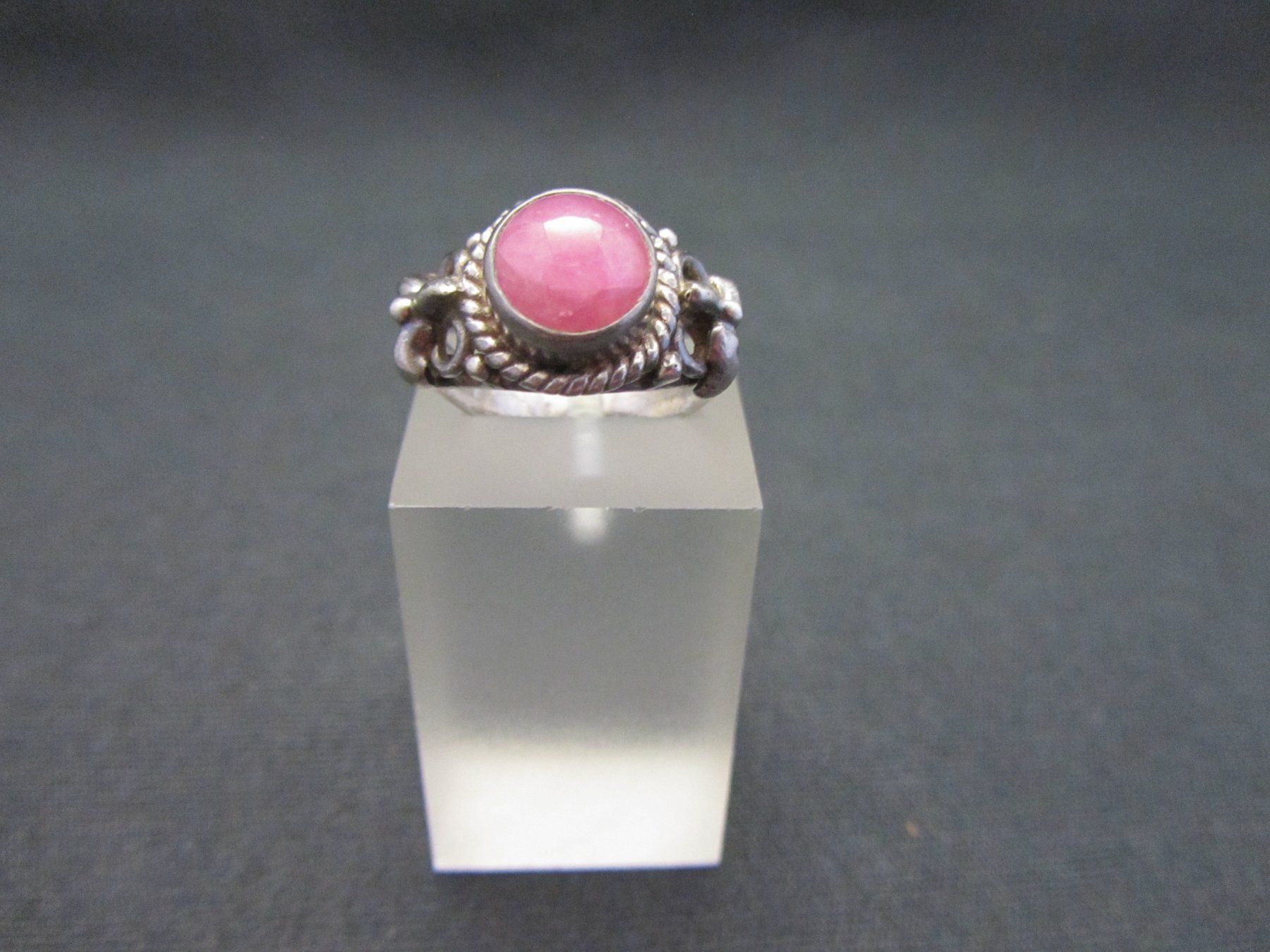 Ringe: Silberring mit rosa Stein – Gebraucht aus Basel von spinne02 1