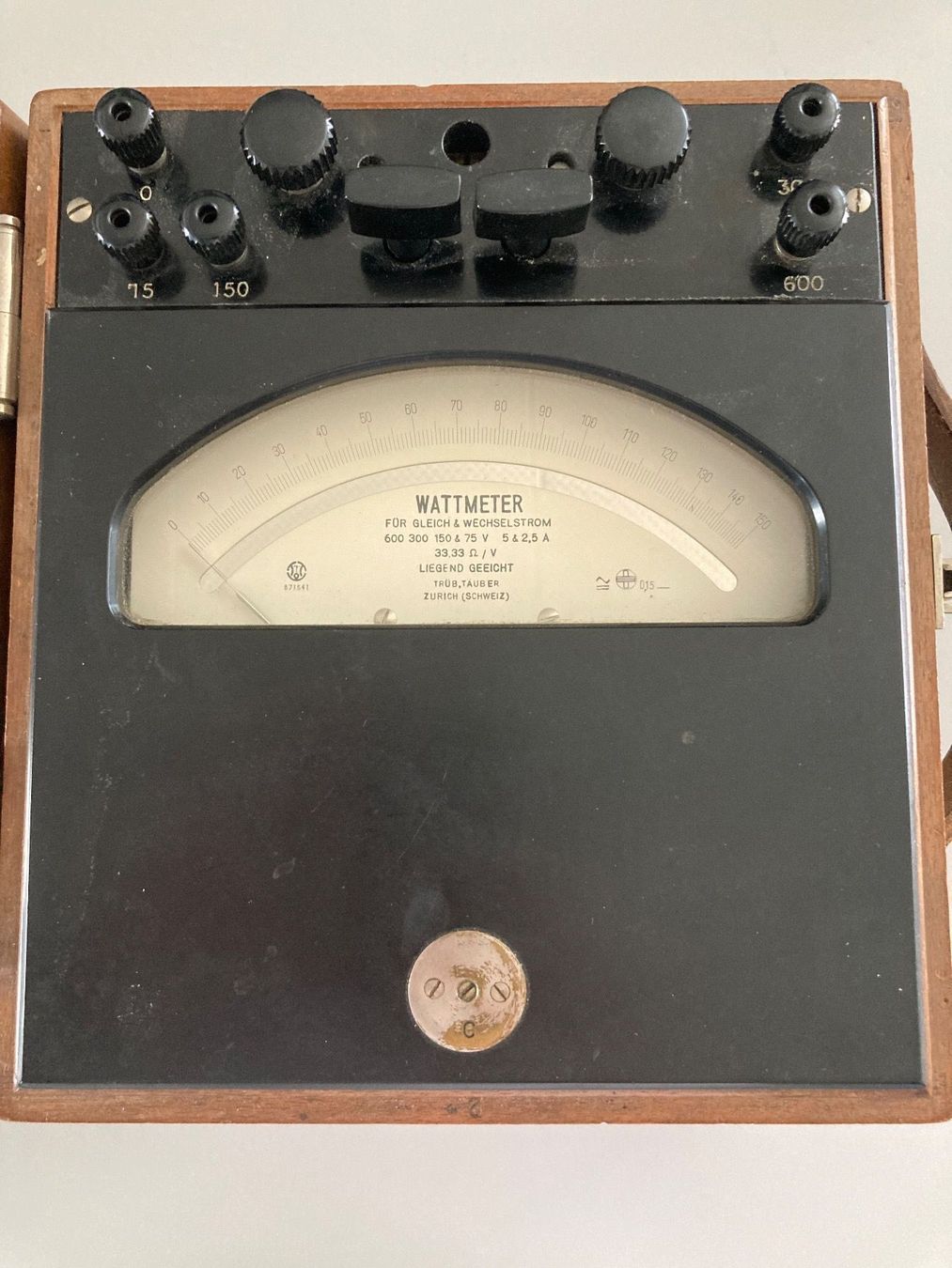 Messen: Antikes Wattmeter 1950 – Gebraucht aus Rüti ZH von Carver61 1