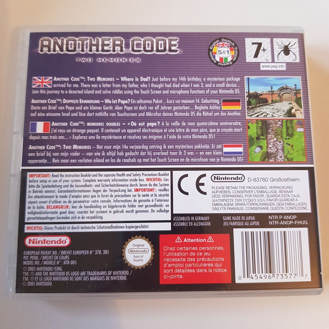 Nintendo Spiele: Another Code Two Memories /DS – Gebraucht aus Münchenstein von 2DGames 1