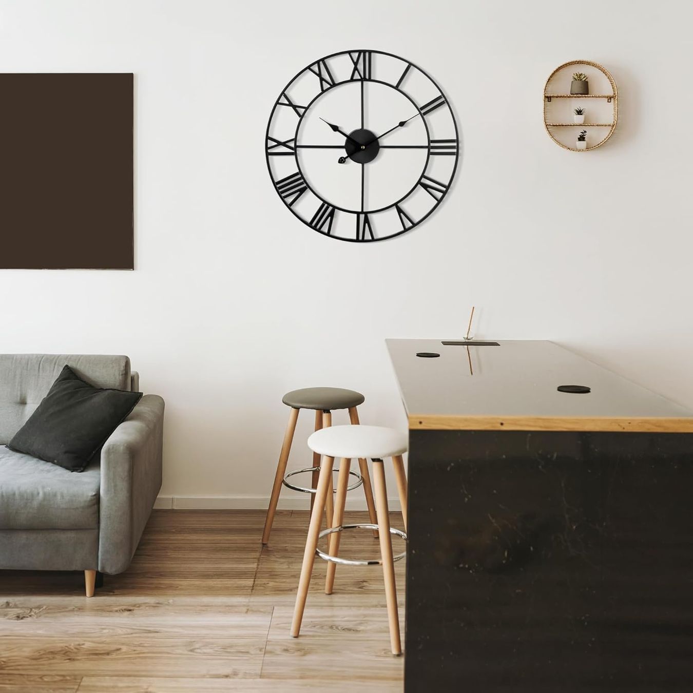 Stand- & Wanduhren: Wanduhr lautlos Schwarz 60 cm – Neu und originalverpackt aus Nuglar von SaleRitter 3