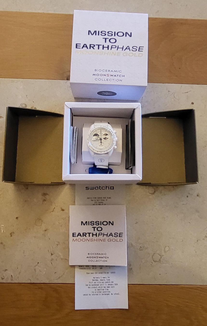 Swatch Orologi: Omega x Swatch MoonSwatch Snoopy - ice - flocon de neige – Nuovo e nell'imballaggio originale da Bursinel venduto da Rolesor 2