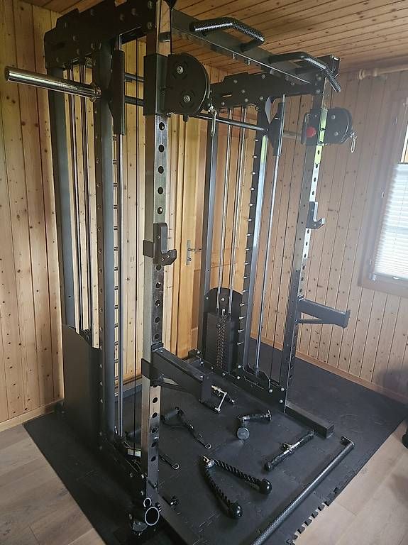 Hometrainer: Prof. Krafstation Kabelzugstation Dual Pulley Smith Machine  – Usato da Ennetbürgen venduto da Lindo_1406 1