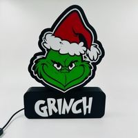 Lightbox lumière led Grinch