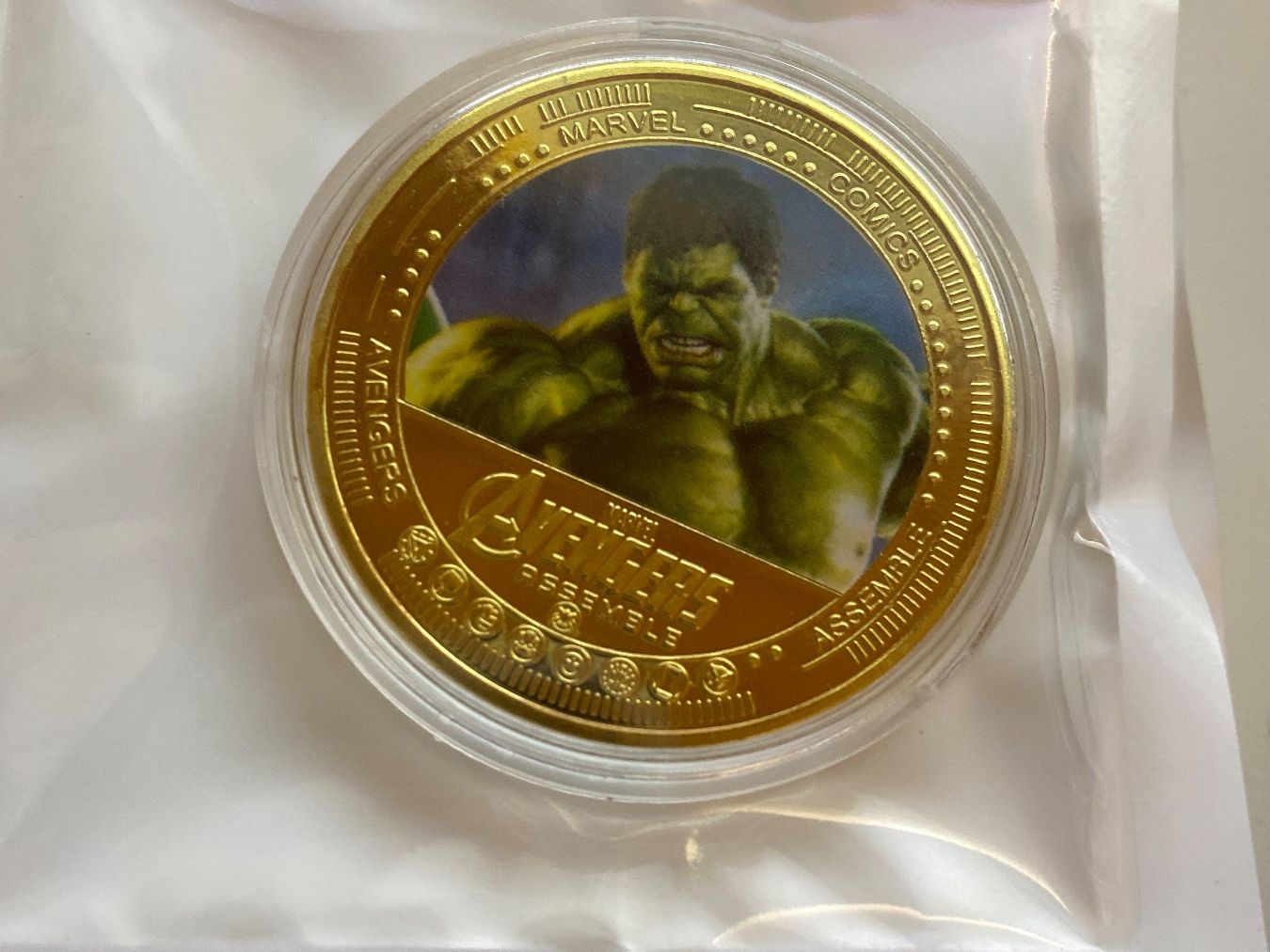 Tutti le monete: Pièce de collection Marvel Avengers Hulk, Edition limitée! – Nuovo e nell'imballaggio originale da Le Brassus venduto da cinema13