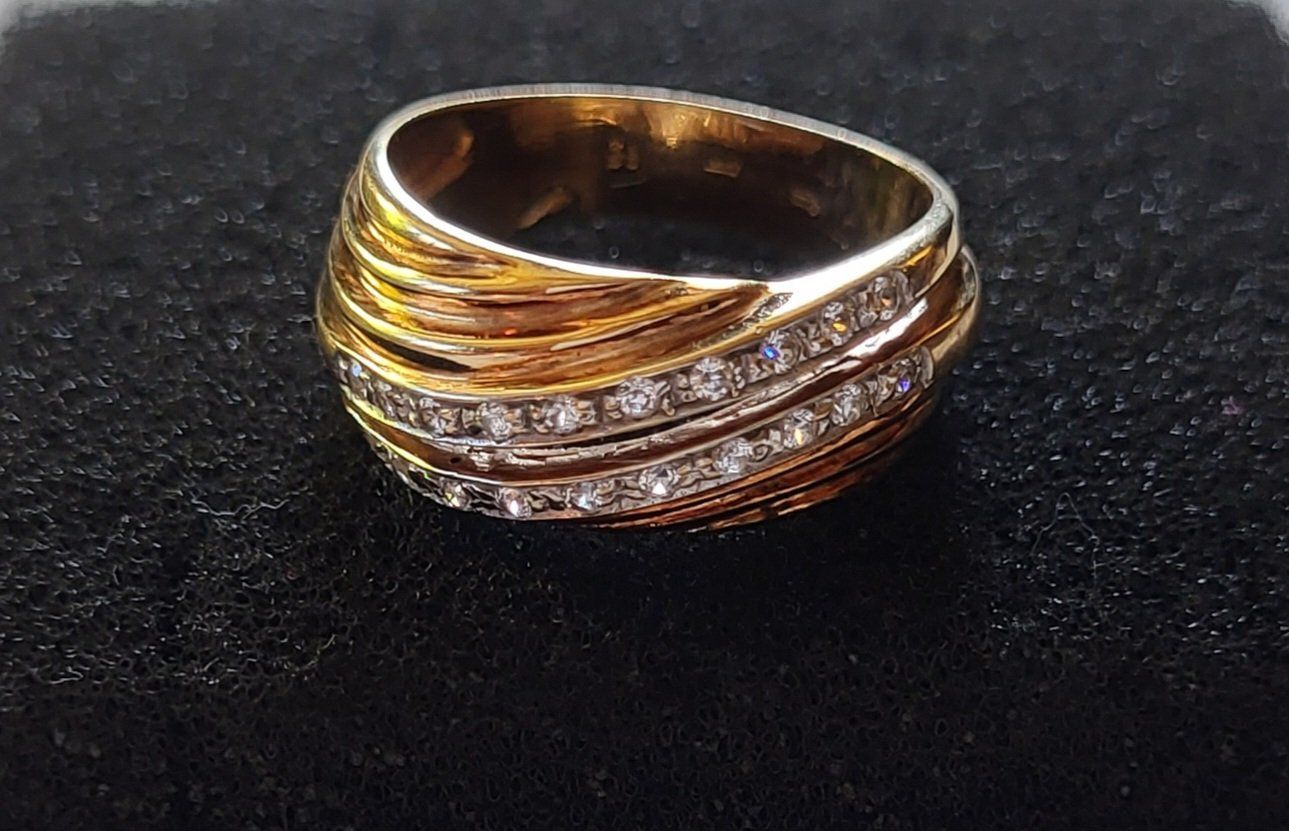 Anelli: Gold 585 Massiv Ring Mit Steine – Usato da Wald ZH venduto da Dasilver 3