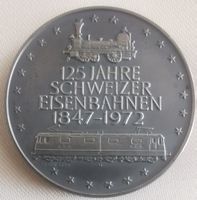 Medaillen 125 Jahre Schweizer Eisenbahn 1847-1972 Silber 999