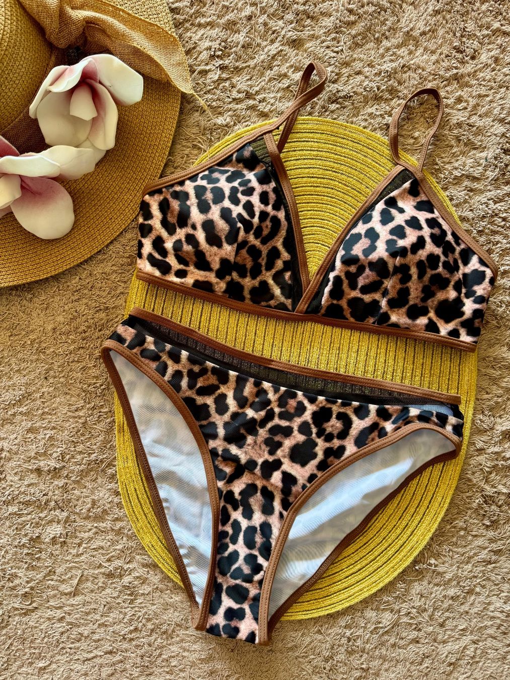 Costumi da bagno & Bikini: Sommer 2026 Leopard Bikini Set Gr.L - Neu - Gratis Versand – Nuovo e nell'imballaggio originale da Gockhausen venduto da van_82kh 1