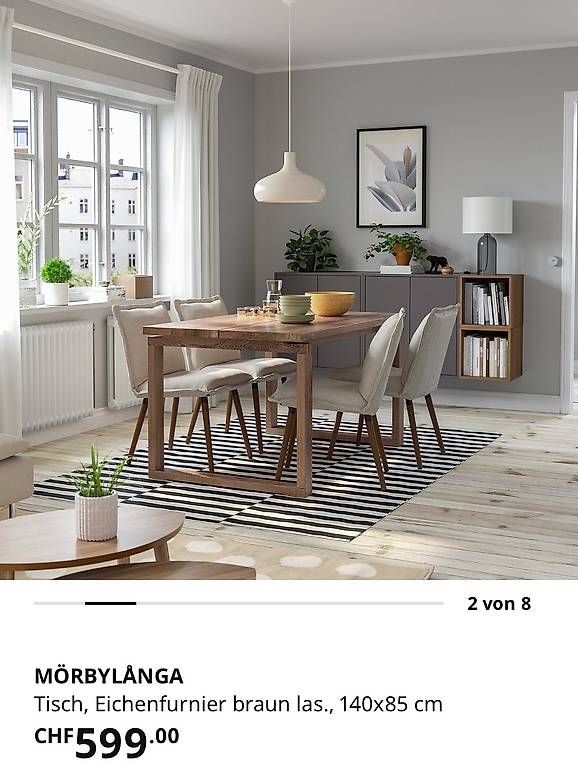 Ikea Tavoli: Eichen Tisch MÖRBYLANGA IKEA – Usato da Fislisbach venduto da Asino007 3