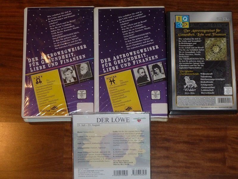 Tutti i VHS: 4x Sternzeichen Videos und CD – Nuovo (secondo la descrizione) da Widnau venduto da Schurlibua 1
