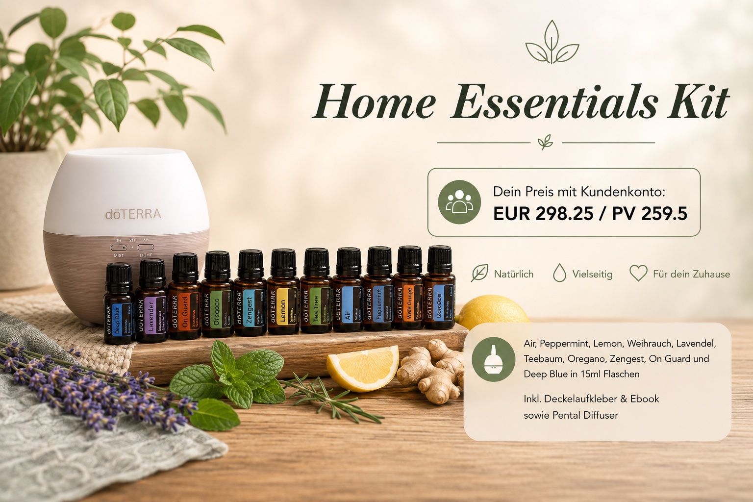 Doterra Huiles essentielles: doTERRA Home Essential Kit – Neuf avec emballage d'origine à Reichenburg par RelaxingMoments