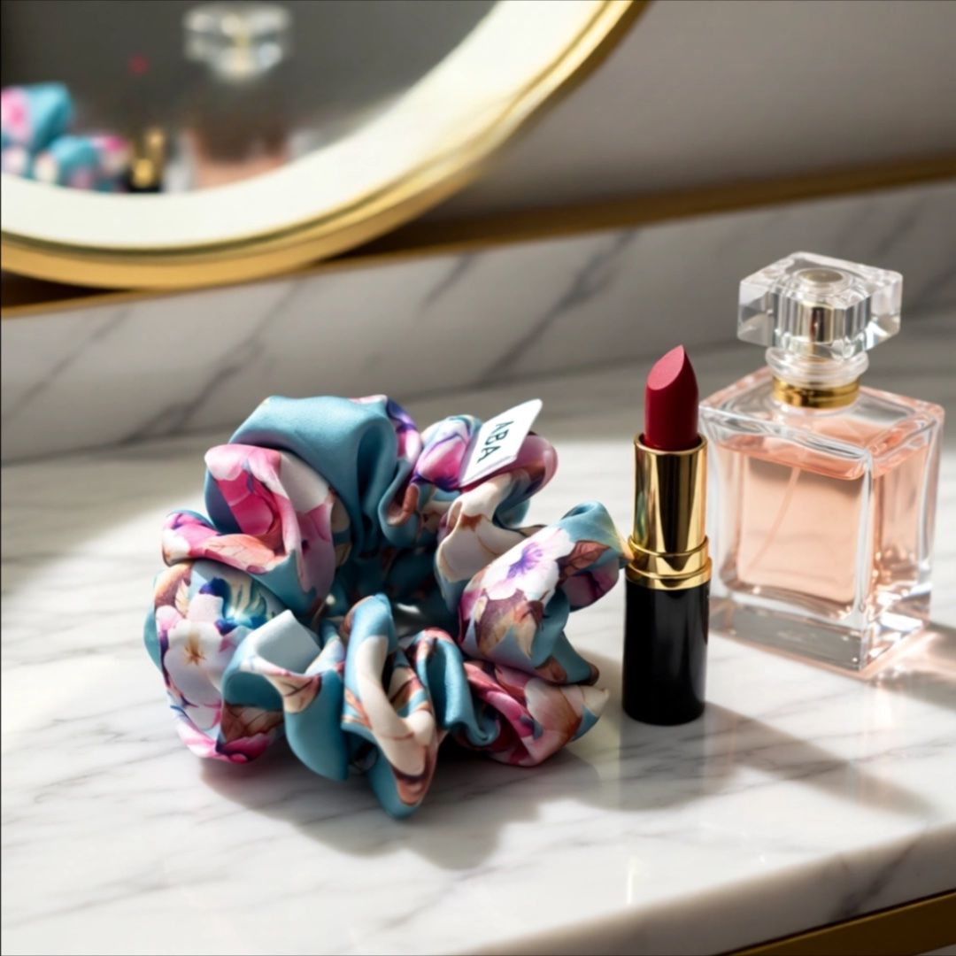Accessori per capelli: Scrunchie - Handgemachtes Seide Haargummi - Neu – Nuovo e nell'imballaggio originale da Vals venduto da ABA-Atelier 5