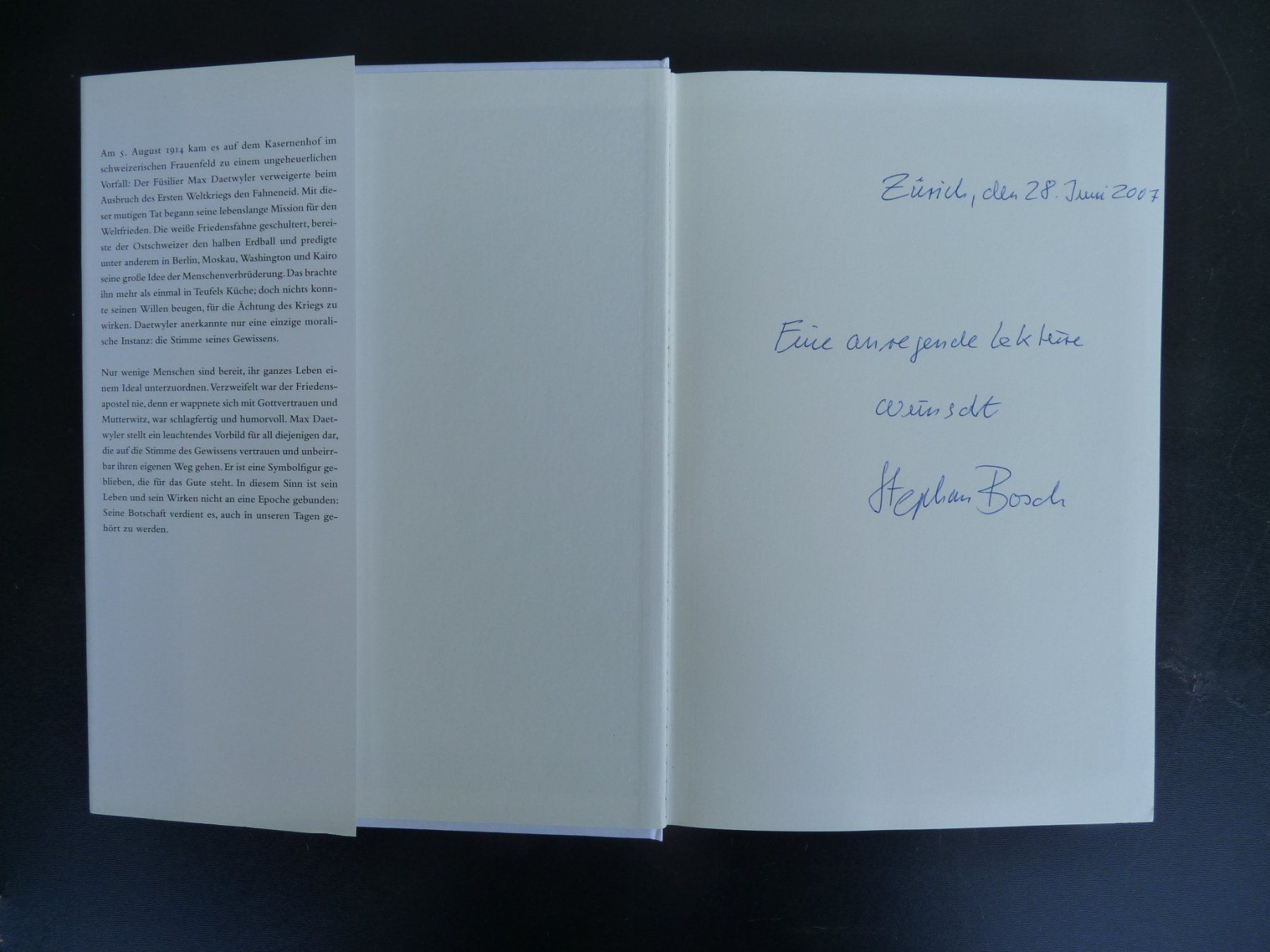 Libri: Buch "Max Daetwyler" 1. Auflage 2007 – Nuovo (secondo la descrizione) da Küsnacht ZH venduto da zoliboli01 2