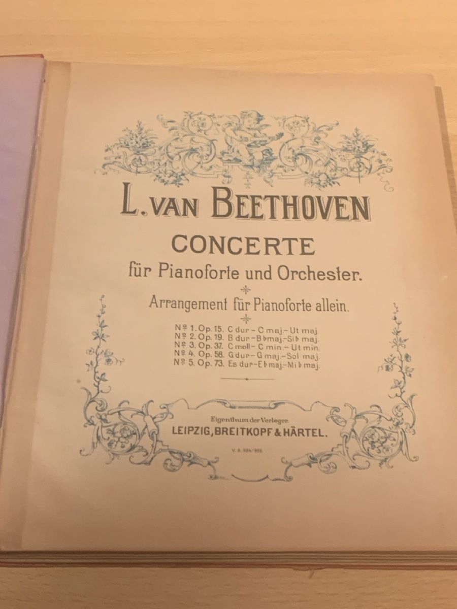 Libri: Notenbuch Beethoven Mendelssohn gebraucht – Usato da Laufen venduto da Nivo33 1