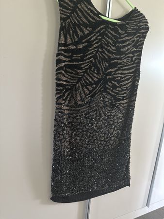 All Saints Sequin Dress, Hand Embellished, size 34