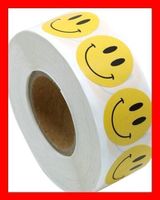 Stickerrolle Smiley Emoji Aufkleber Chat lachen Abziehbild