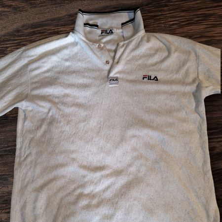 FILA Langarmshirt Retro Gr. M weiss