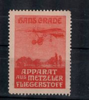 Metzeler Vignette FLIEGERSTOFF Hans Grade