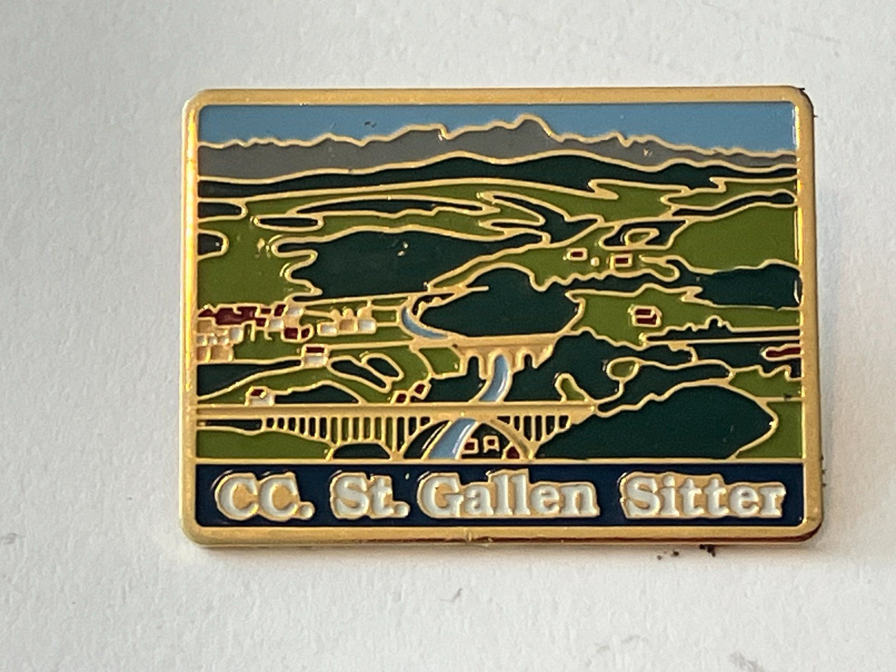 Plaketten & Abzeichen: 1 Pin CC St. Gallen Sitter – Gebraucht aus Basel von djwwpp