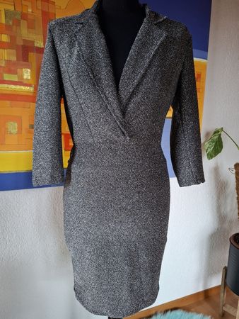 Blazer Kleid M 38 Glanz Glitzer Party Club dress 4000 sexy