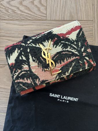 Saint Laurent Jacquard Palm Tree Small Classic