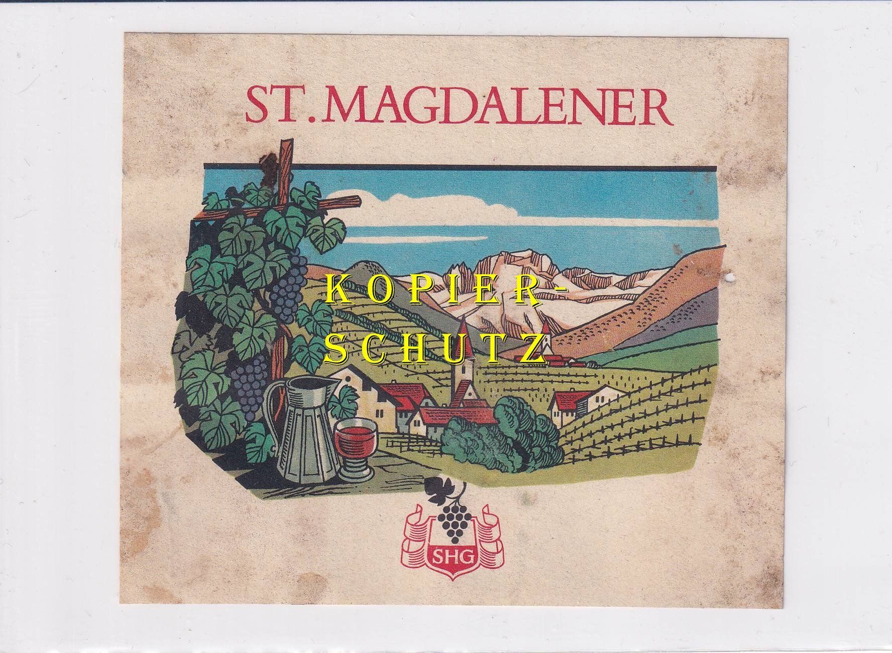 Papiere: Etikette - St. Magdalener /bd – Gebraucht aus Hombrechtikon von Rudolf07