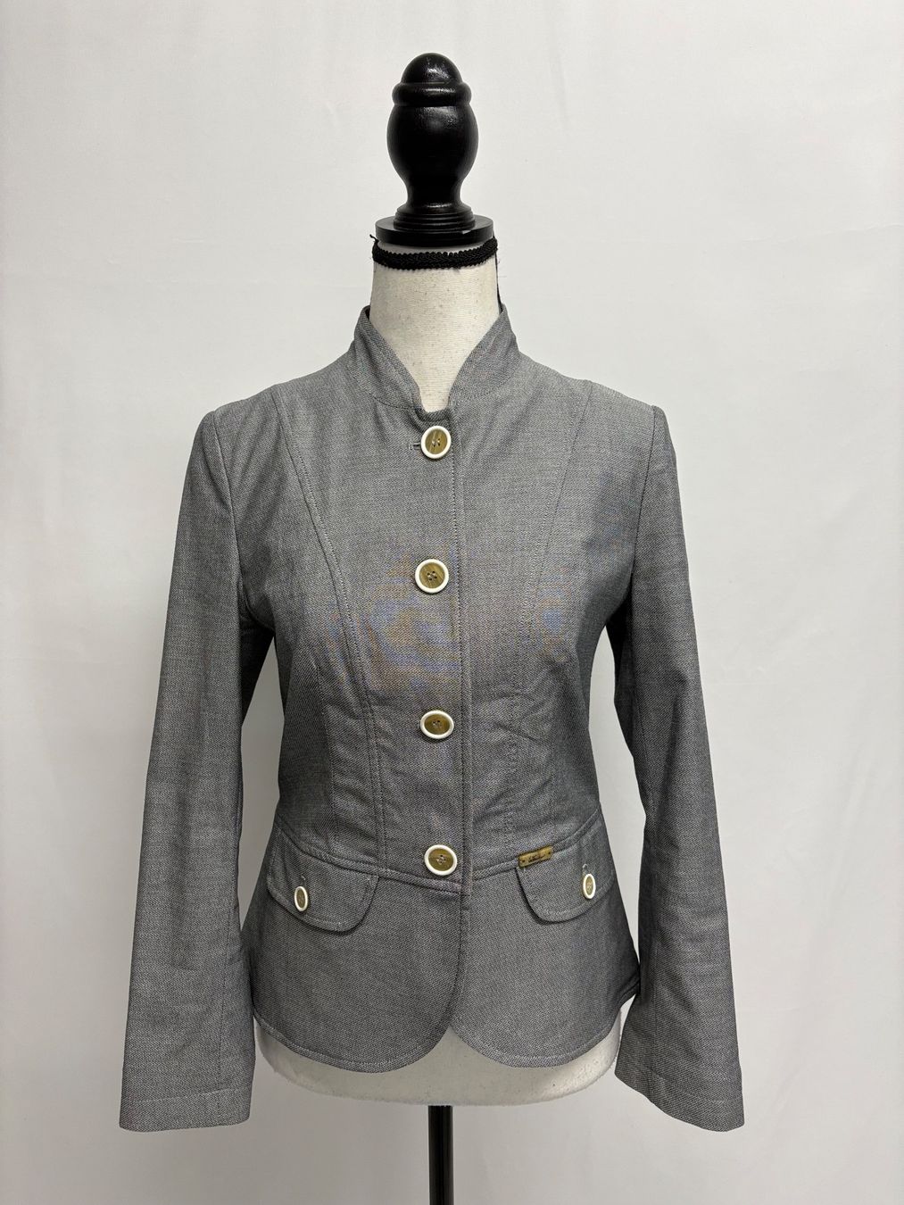 Jacken: Luis Trenker Blazer grau Baumwolle Leinen 36 – Neu (gemäss Beschreibung) aus Regensdorf von secondchancefashion