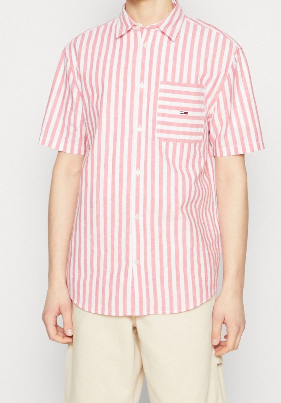 Tommy Hilfiger Camicie: Tommy Jeans Hemd - red (Large) – Nuovo e nell'imballaggio originale da Zürich venduto da Matz2001 3