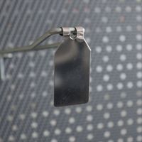 100x Pendelclips aus Metall Etikettenfähnchen Blisterhaken