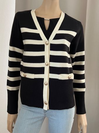 Rachel Zoe Strickjacke gestreift Gr.M neuwertig
