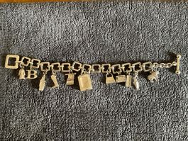 Burberry Vintage Charm-Armband mit Uhr – Rarität