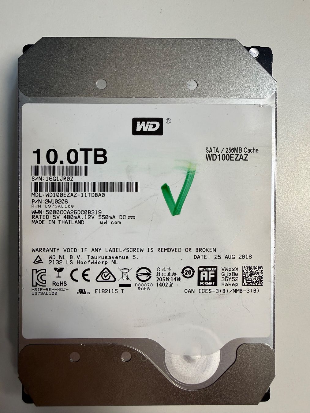Western Digital Harddisks: WD 10 TB Festplatte – Gebraucht aus Widnau von Allrounder2000