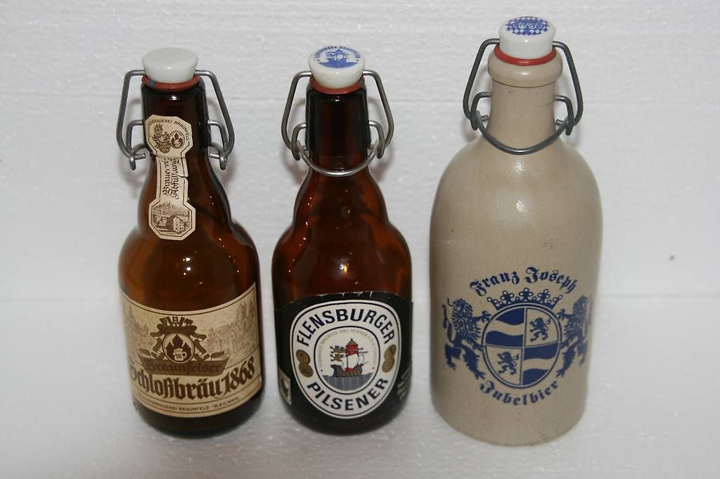 Verres, cruches & bouteilles: 3 deutsche Bierflaschen – D'occasion à Bubendorf par Mia111