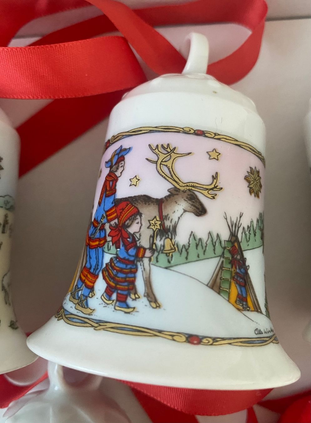 Hutschenreuther Campanacci mucche: 5 Weihnachtsglocken Hutschenreuther – Usato da Oftringen venduto da Wiggiwave 1