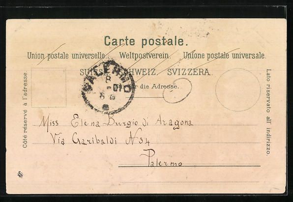 Cartes postales: Litho St. Gallen, Monumentalbrunnen, Bli – D'occasion à Berlin par bartko-reher 1